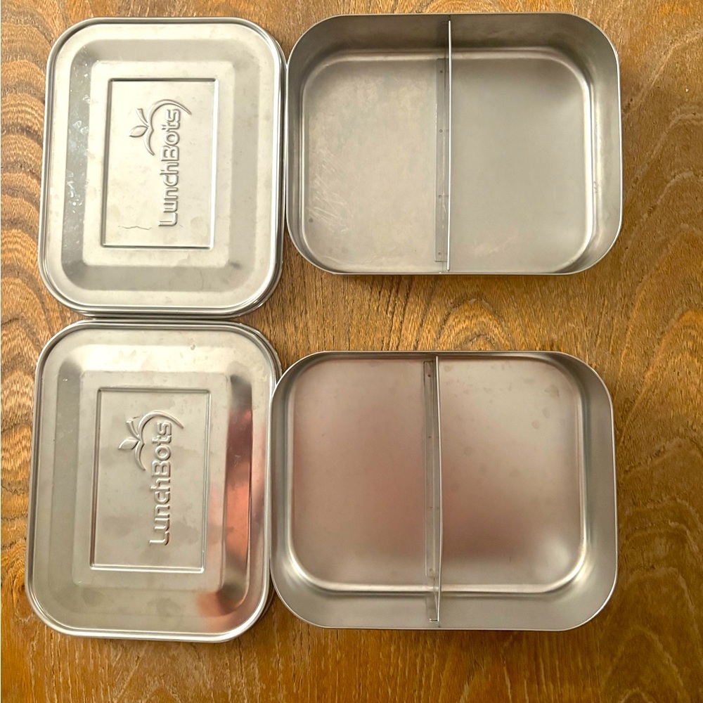 Lunch Bots stainless steel bento boxes! Perfect for back to school!